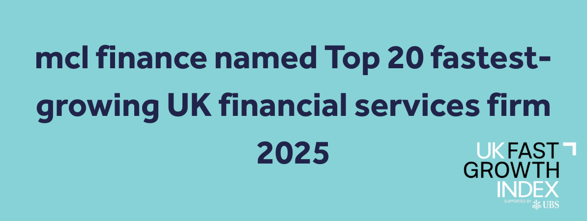 mcl finance named one of the UK’s 20 fastest-growing financial services firms by the 2025 UK Fast Growth Index